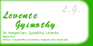 levente gyimothy business card